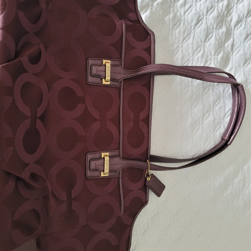 Coach plum purse